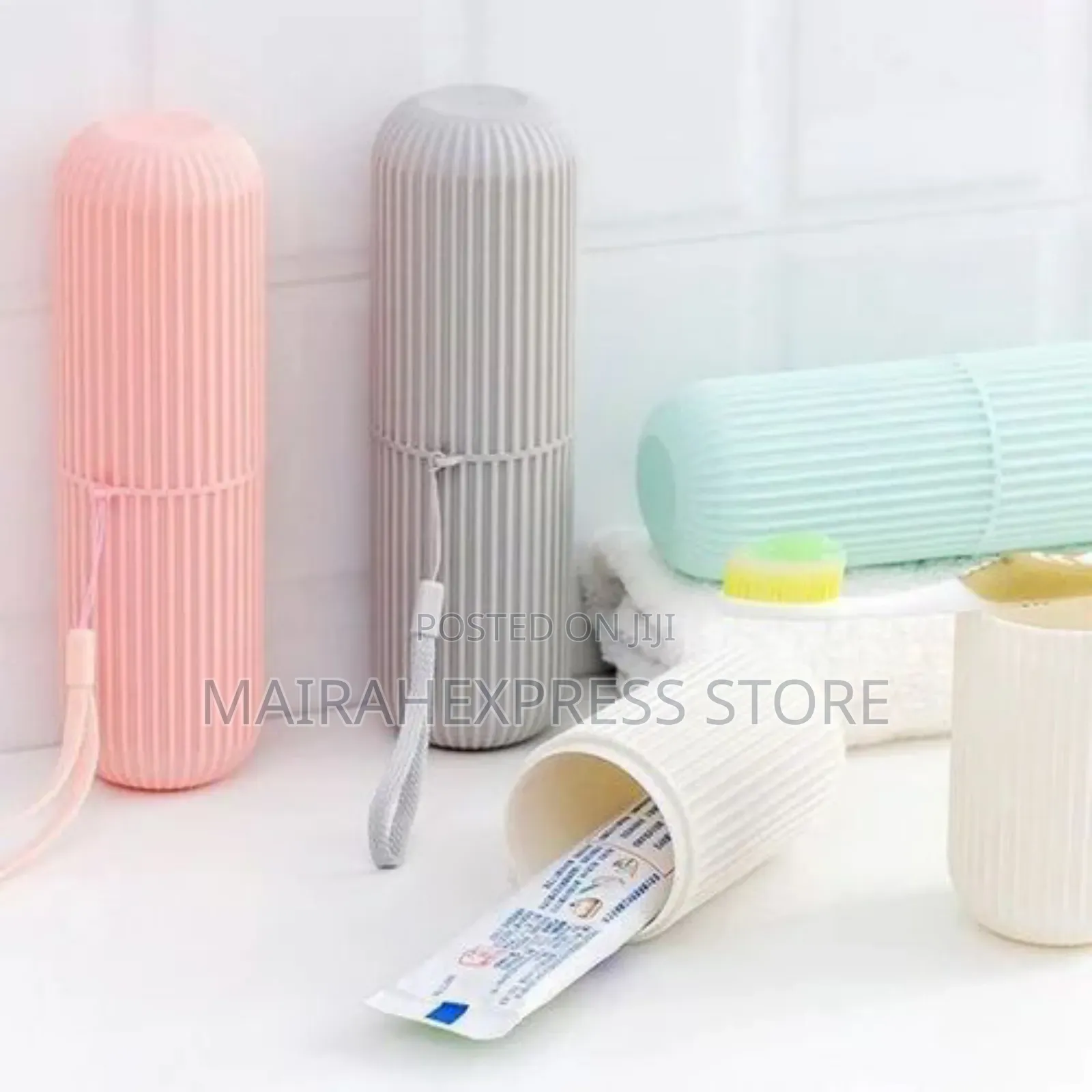 2sets Multi Function Toothpaste/Brush Travel Case Holder