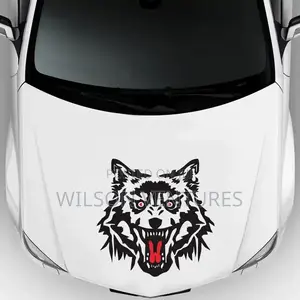 Wolf Head Sticker Design