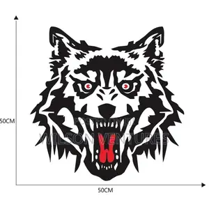 Wolf Head Sticker Design