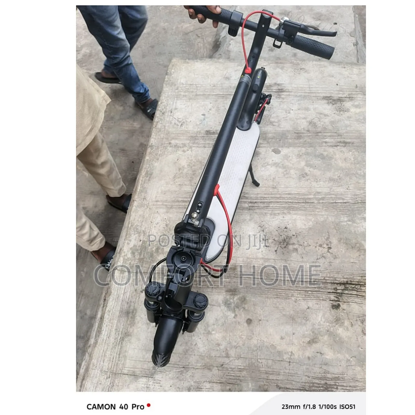 Foldable Electric Scooter With Double Absorber App Connetor