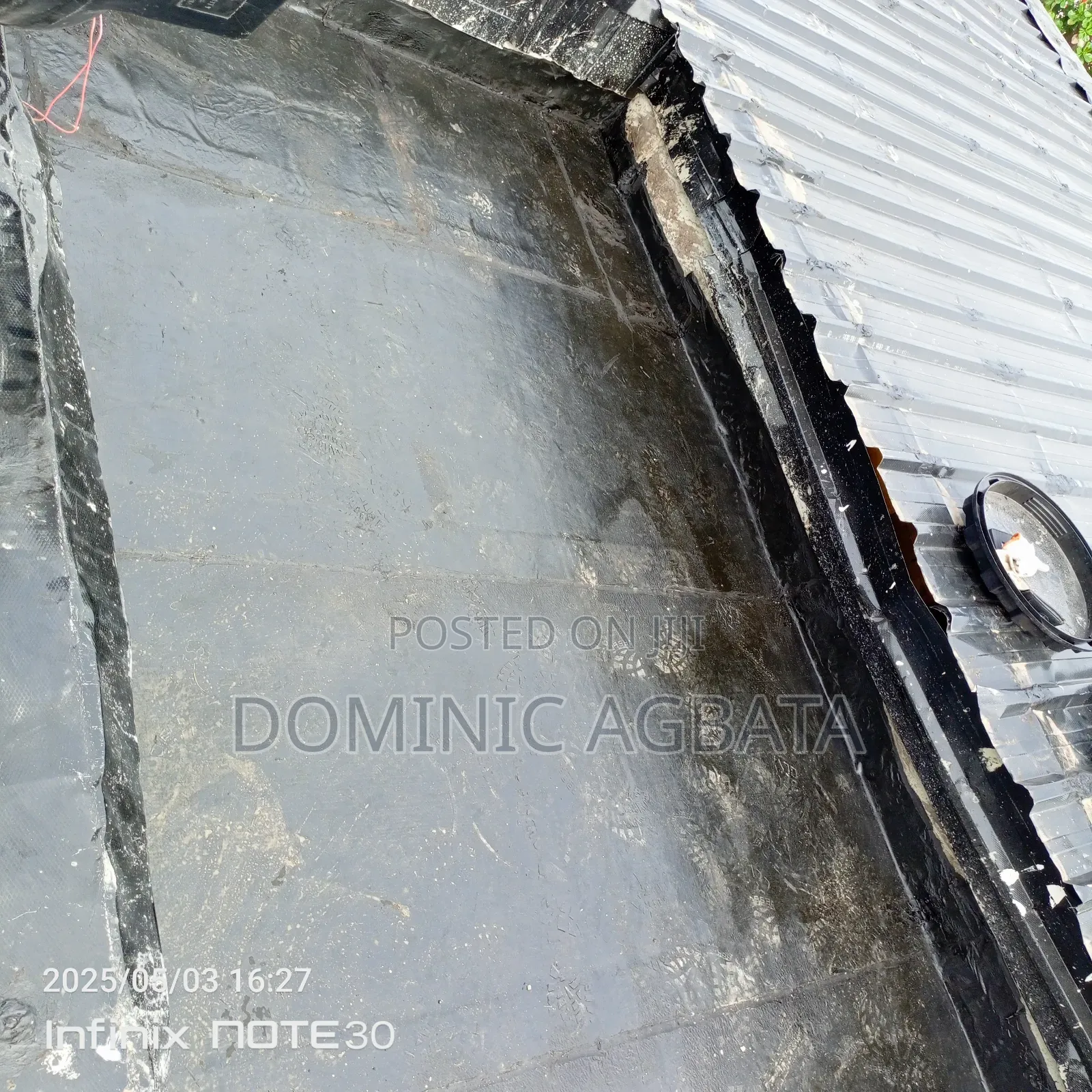 Uppermost Tank Area Waterproofing