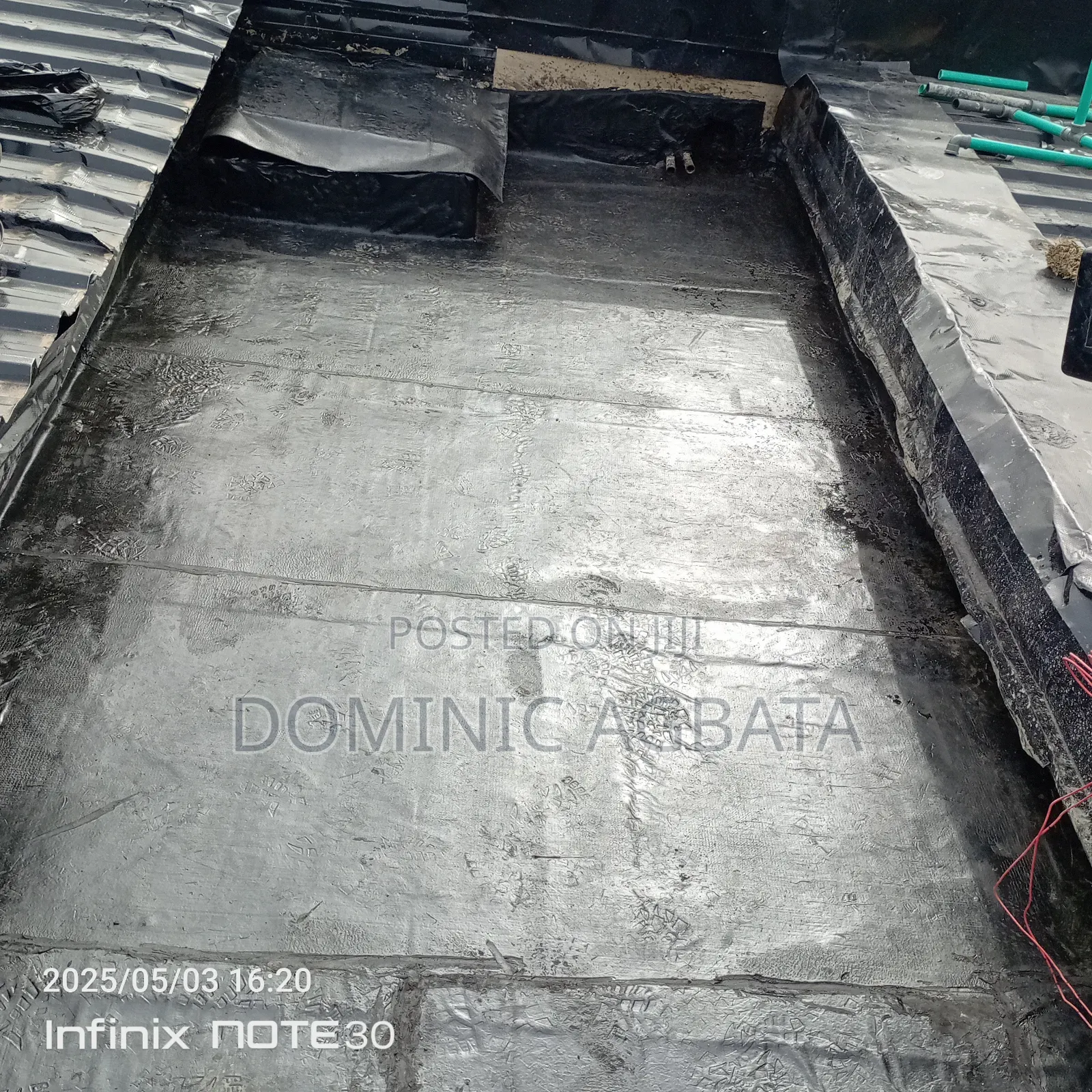 Uppermost Tank Area Waterproofing