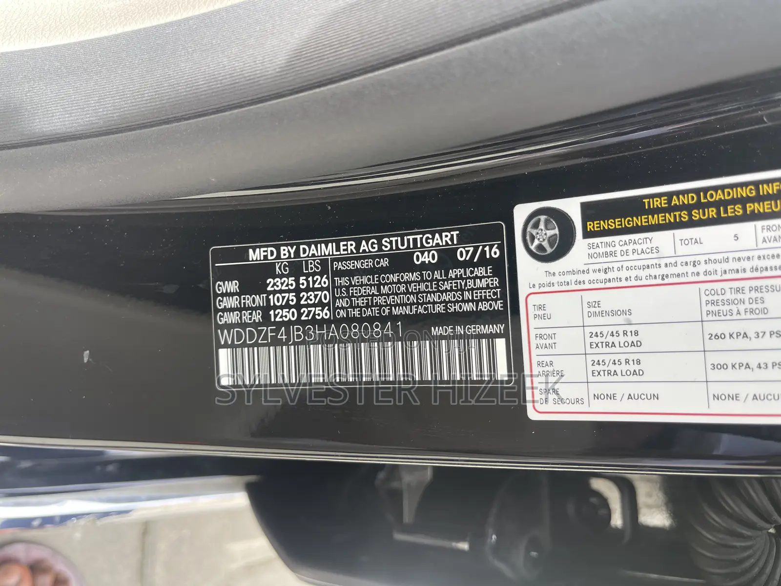 Mercedes-Benz E300 2017 Black