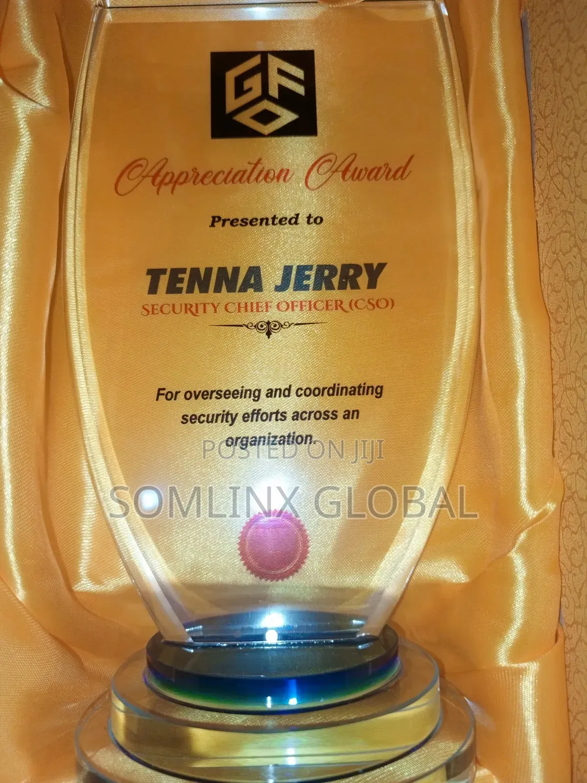 Crystal Glass Award L