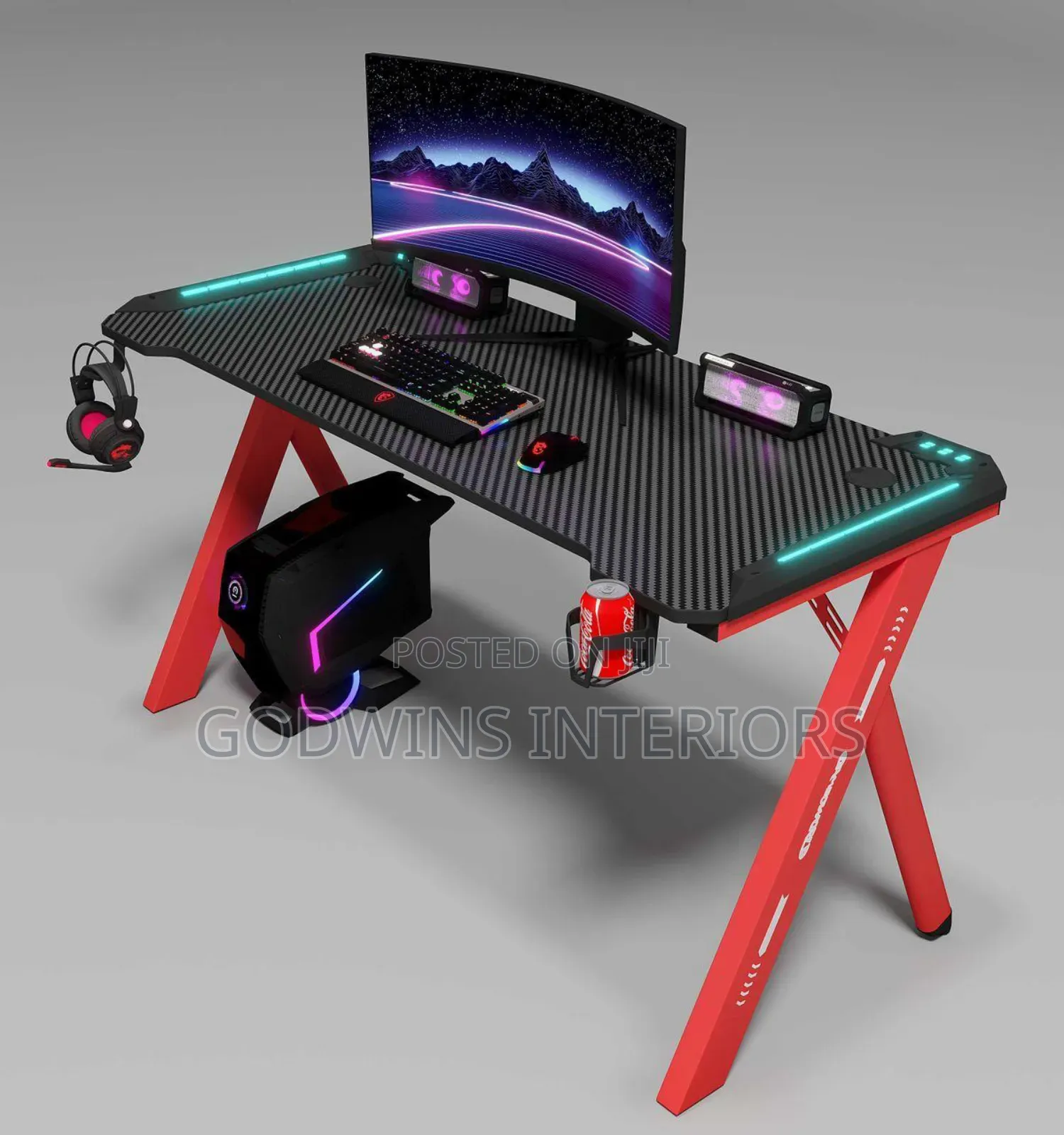 Gaming Table 1.2mtr Black