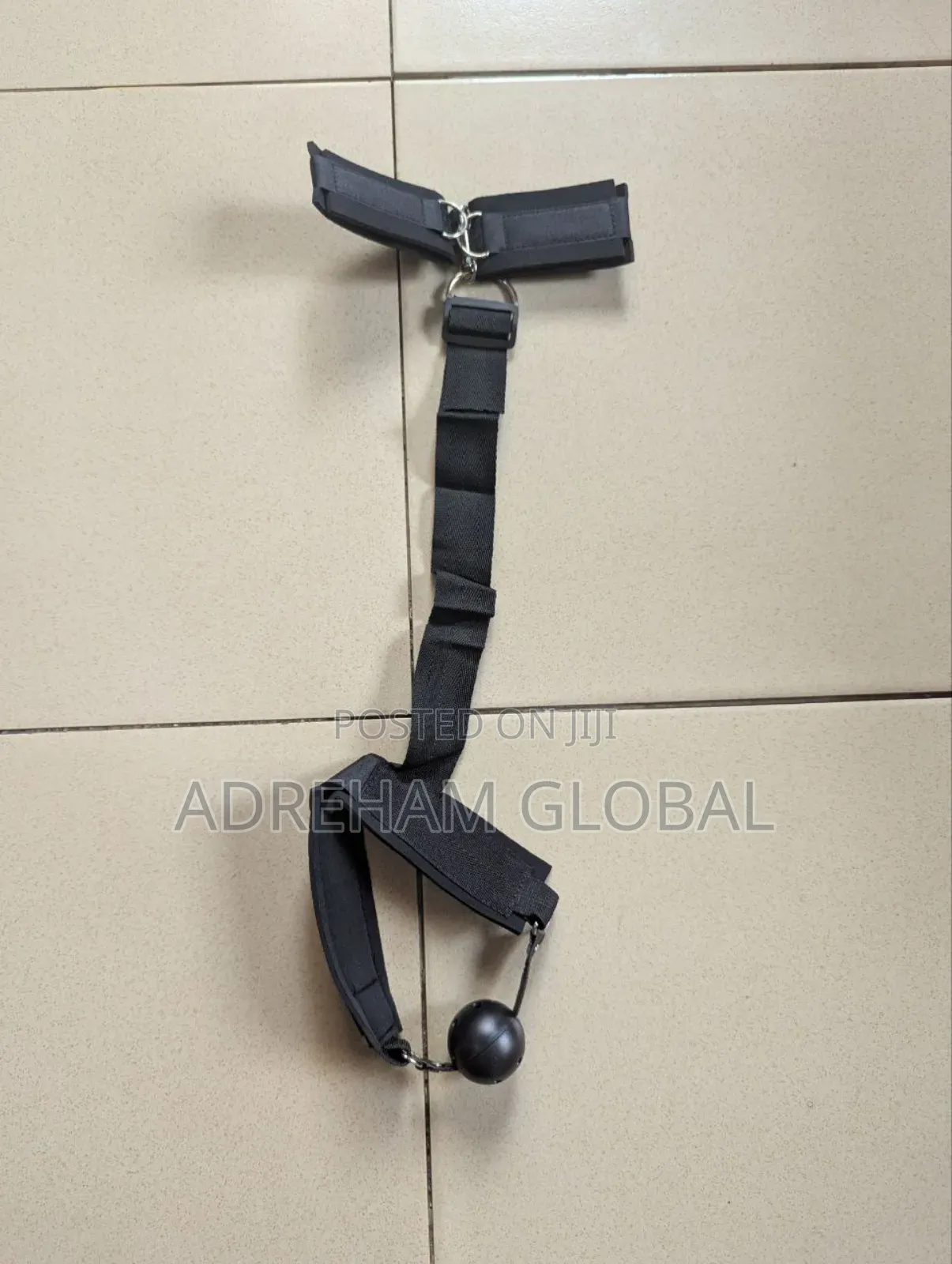 Gag and Cuffs BDSM Black