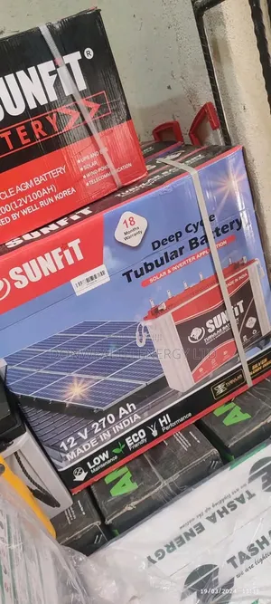 270ahm Sun Fit Tubular Battery, 18months Warranty