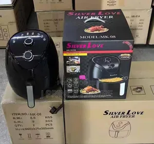 Silver Love Air Fryer 8-liter With 1500w Power.