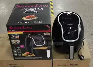Silver Love Air Fryer, Model Mk-08. 8-liter With 1500w Power