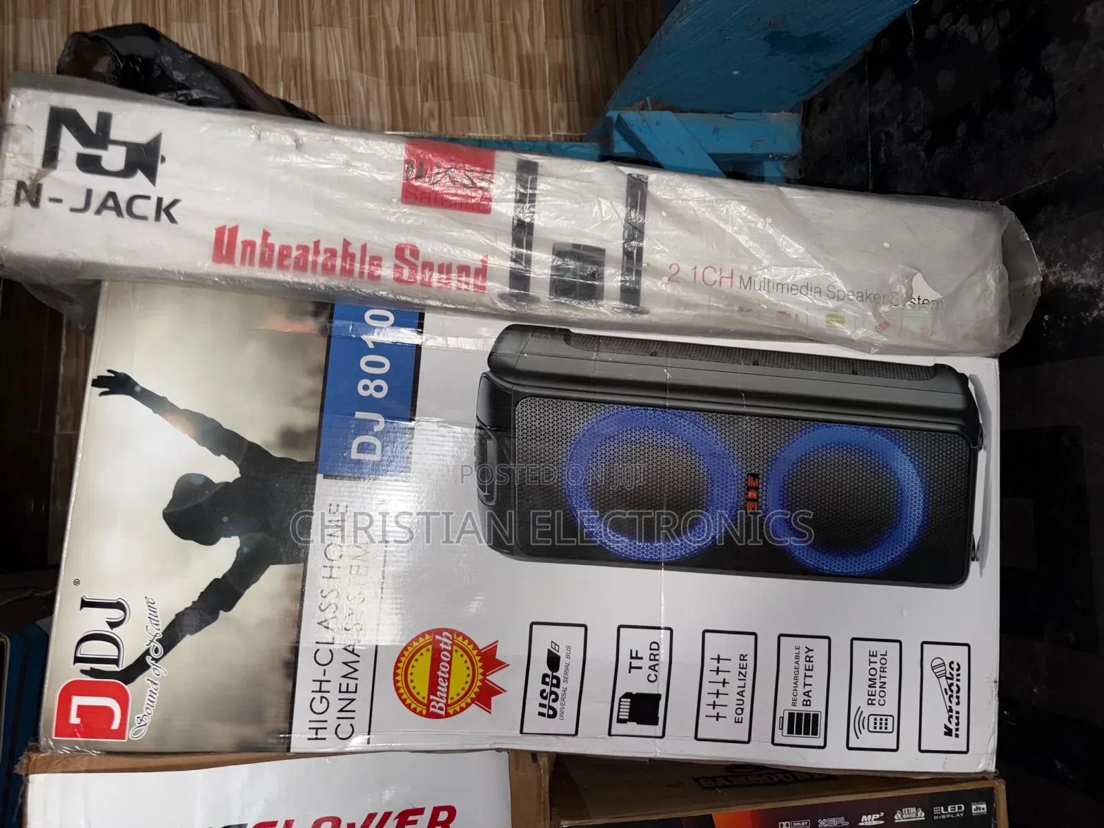 Dj 8010 Rechargeable Bluetooth Speaker
