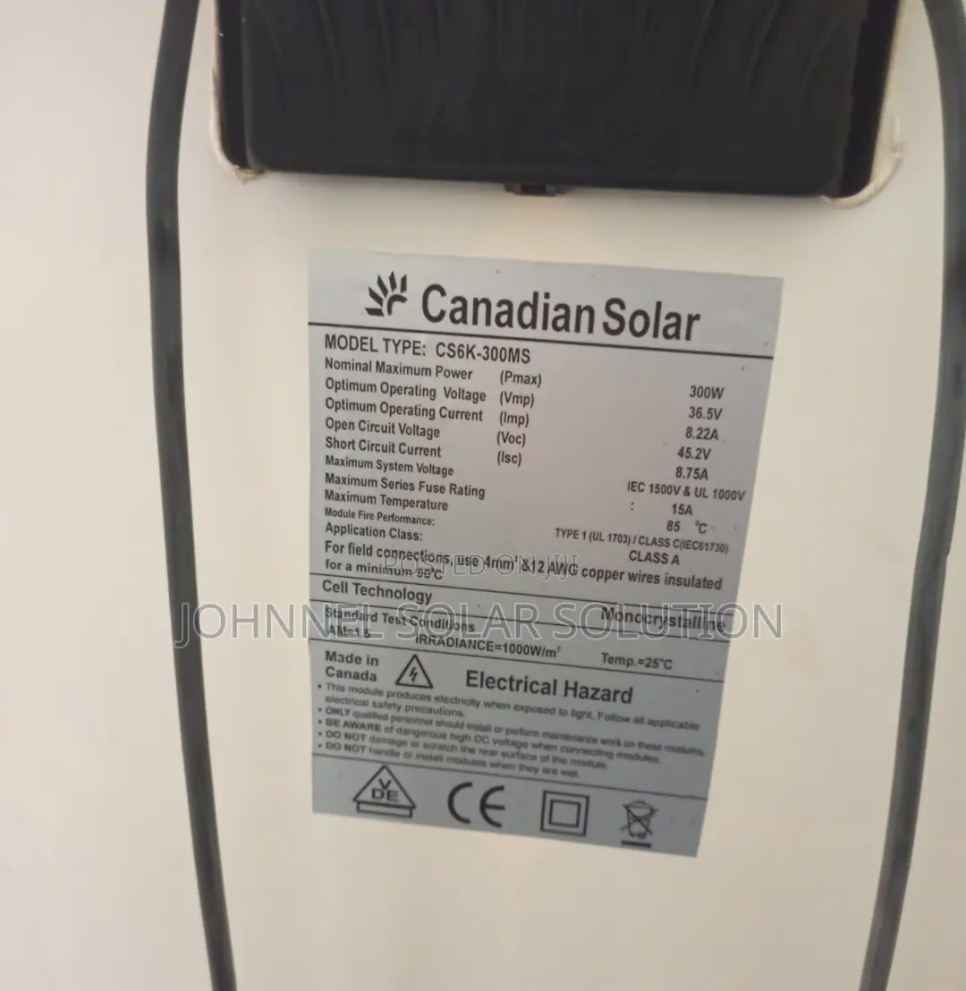 300w Mono Canadian Solar Panel Avy