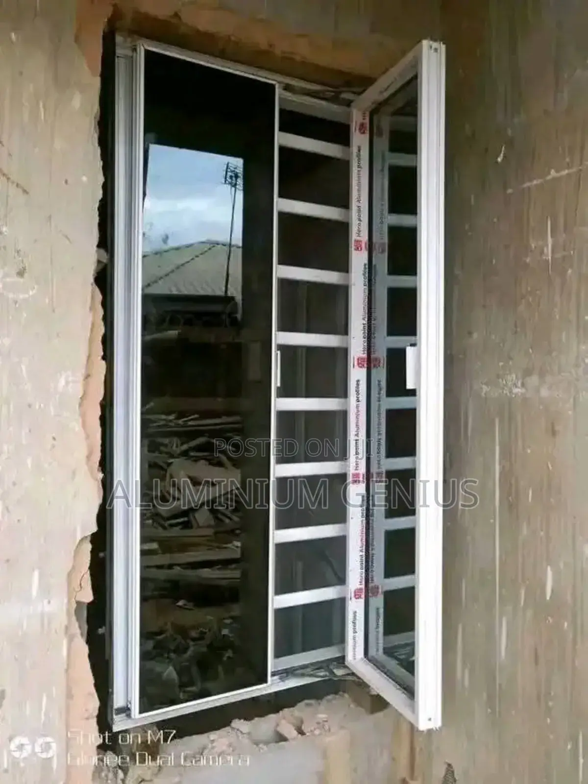 White Frameless Window