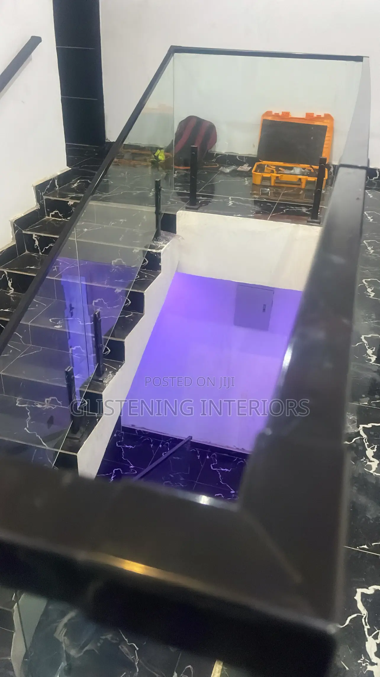 Staircase 10mm Tempered Plain Glass