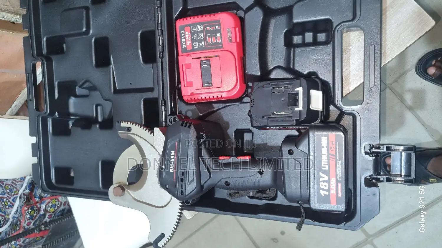 Bm-65 Battery Operated Ratchet Cable Cutter