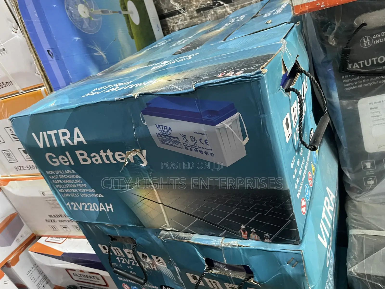 Vitra Gel 220ah Battery