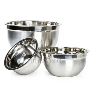 3pcs Of Stainless Salad Bowl