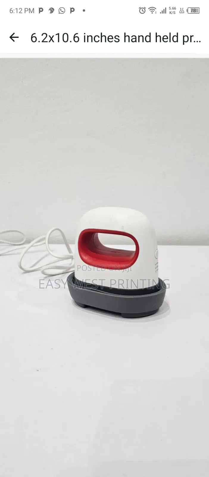 Hand Heat Presser Machine