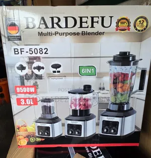 Bardefu 8in1 (4l)  Copper Commercial Blender/Juicer/Grinder (5082)