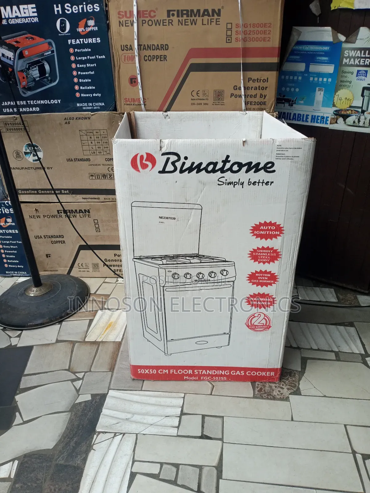 Binatone 5*50 4burners All Gas