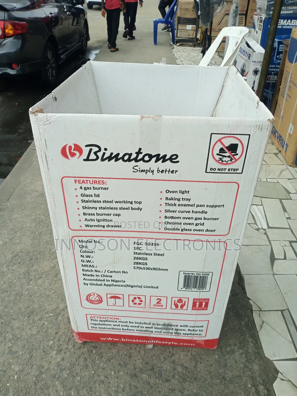 Binatone 5*50 4burners All Gas