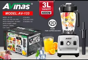 Avinas Quality Blender 3l,Capacity 4000w