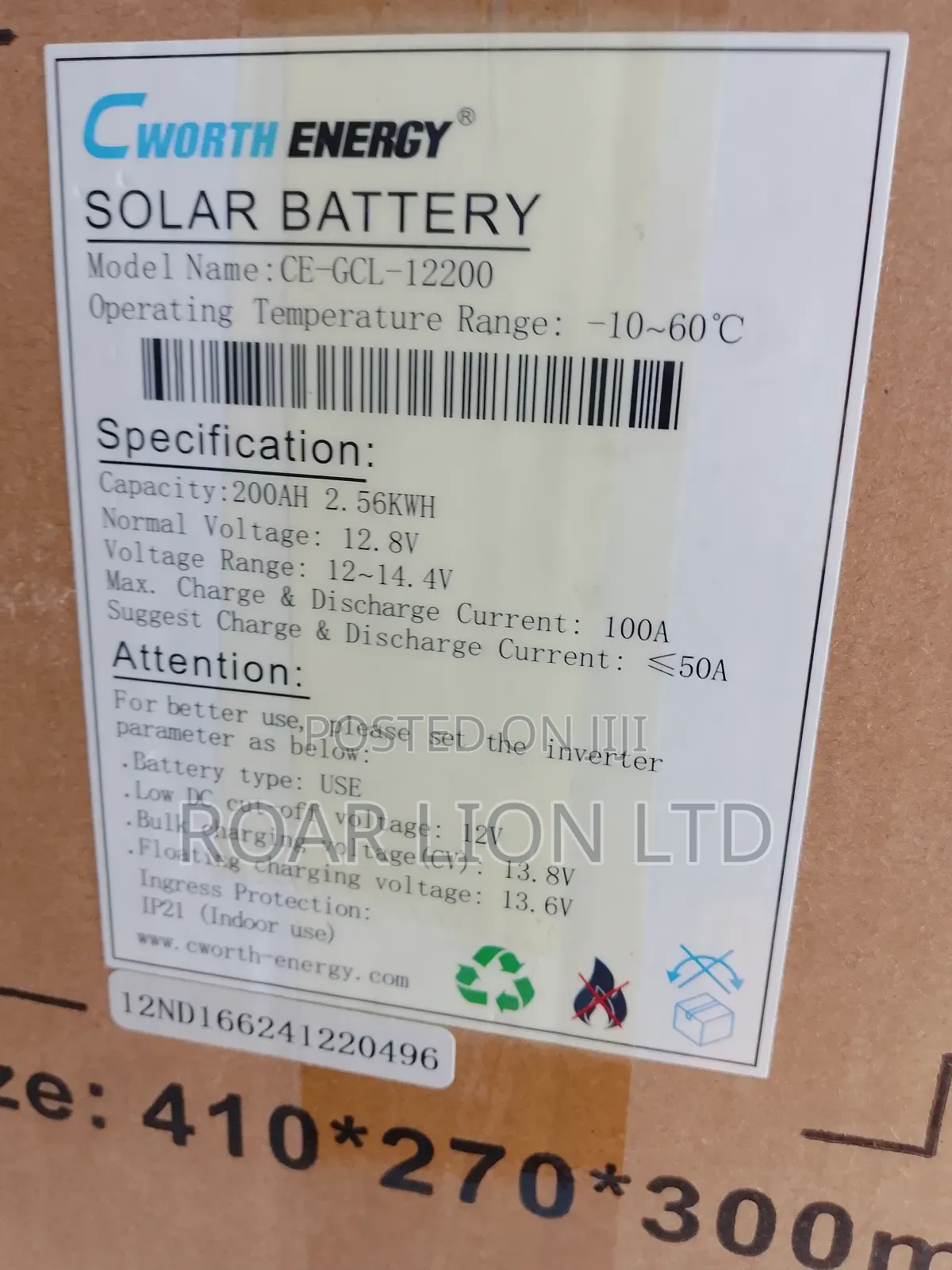 2.5kwh Lithium Battery