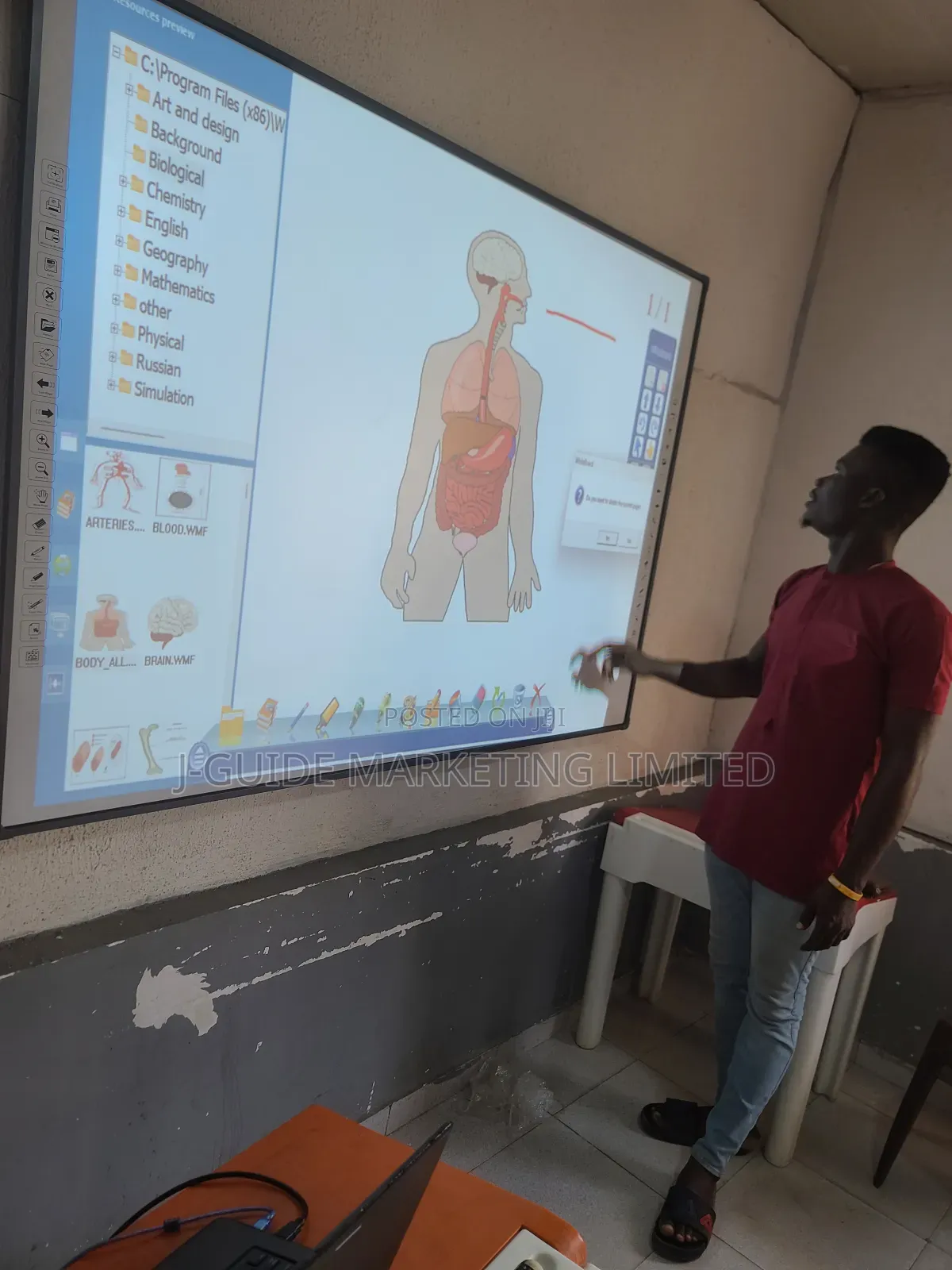 Smart Board With Projector Combo