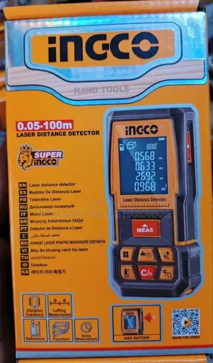 Ingco Laser Distance Detector 100 With Multiple Measuremen