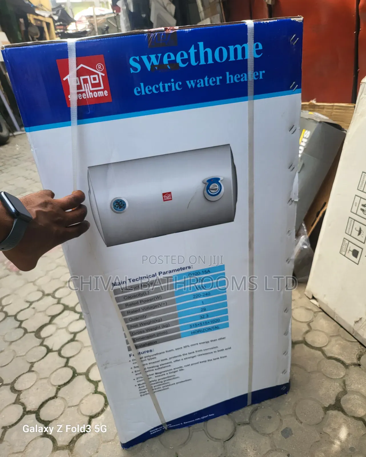 Sweethome 100lt Water Heater Horizontal