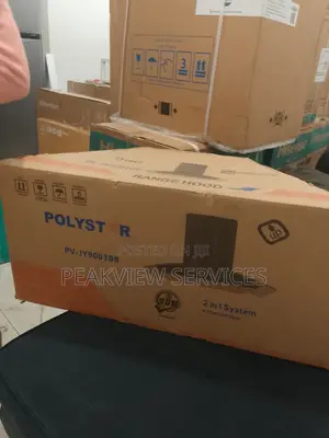 Odor Removal Kitchen Fan - Polystar 90cm 2in1 System Wood