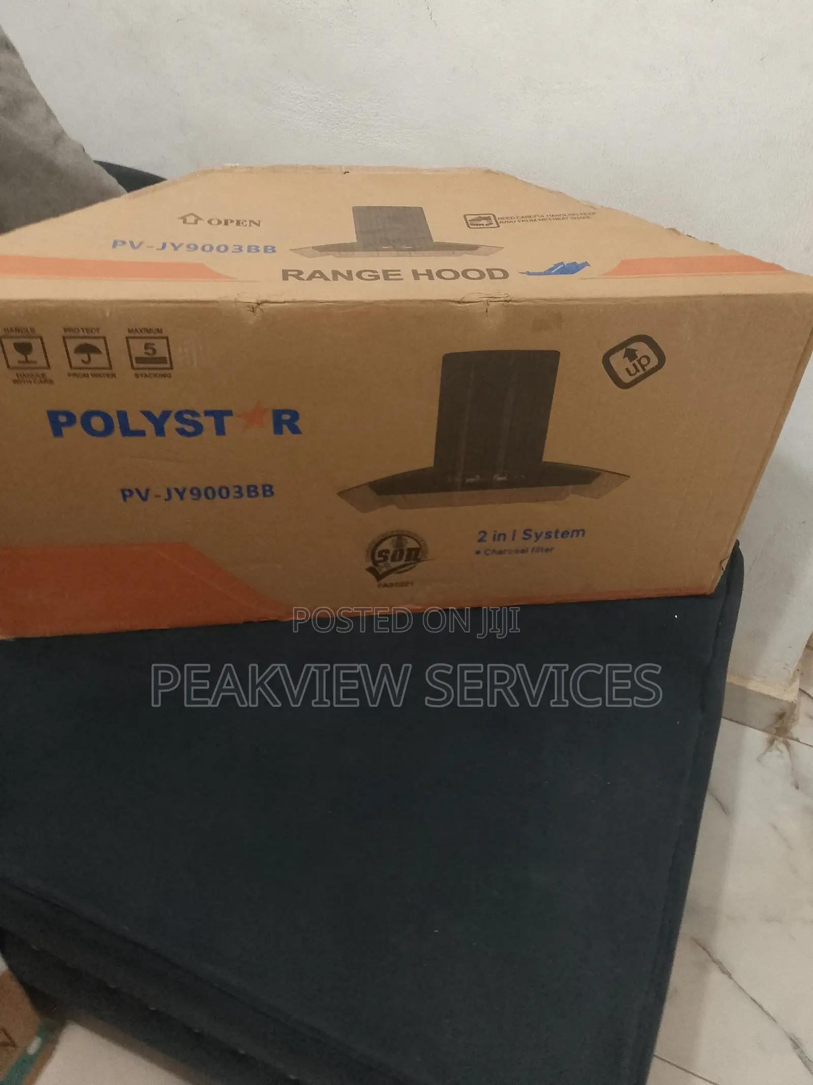 Grease Filter Hood - Polystar 90cm 2in1 System Range Wood