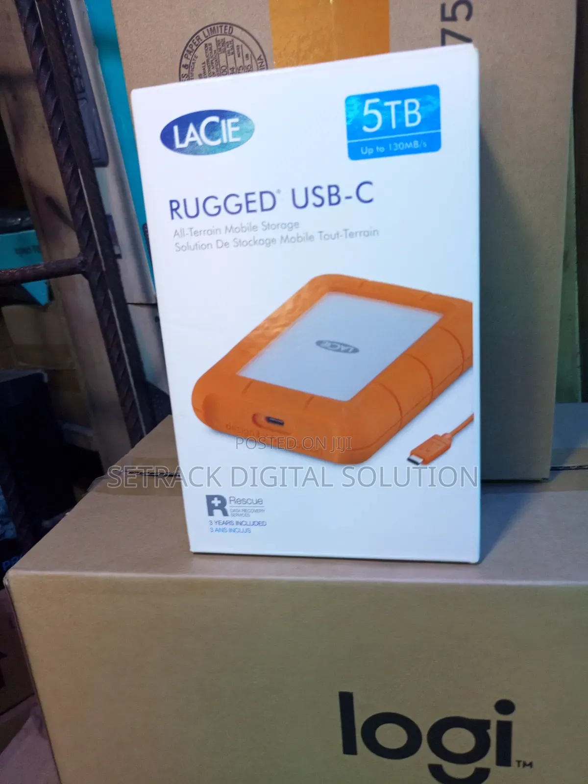 Lacie 5tb Rugged Usb 3.1 Gen 1 Type-c External Hard Drive