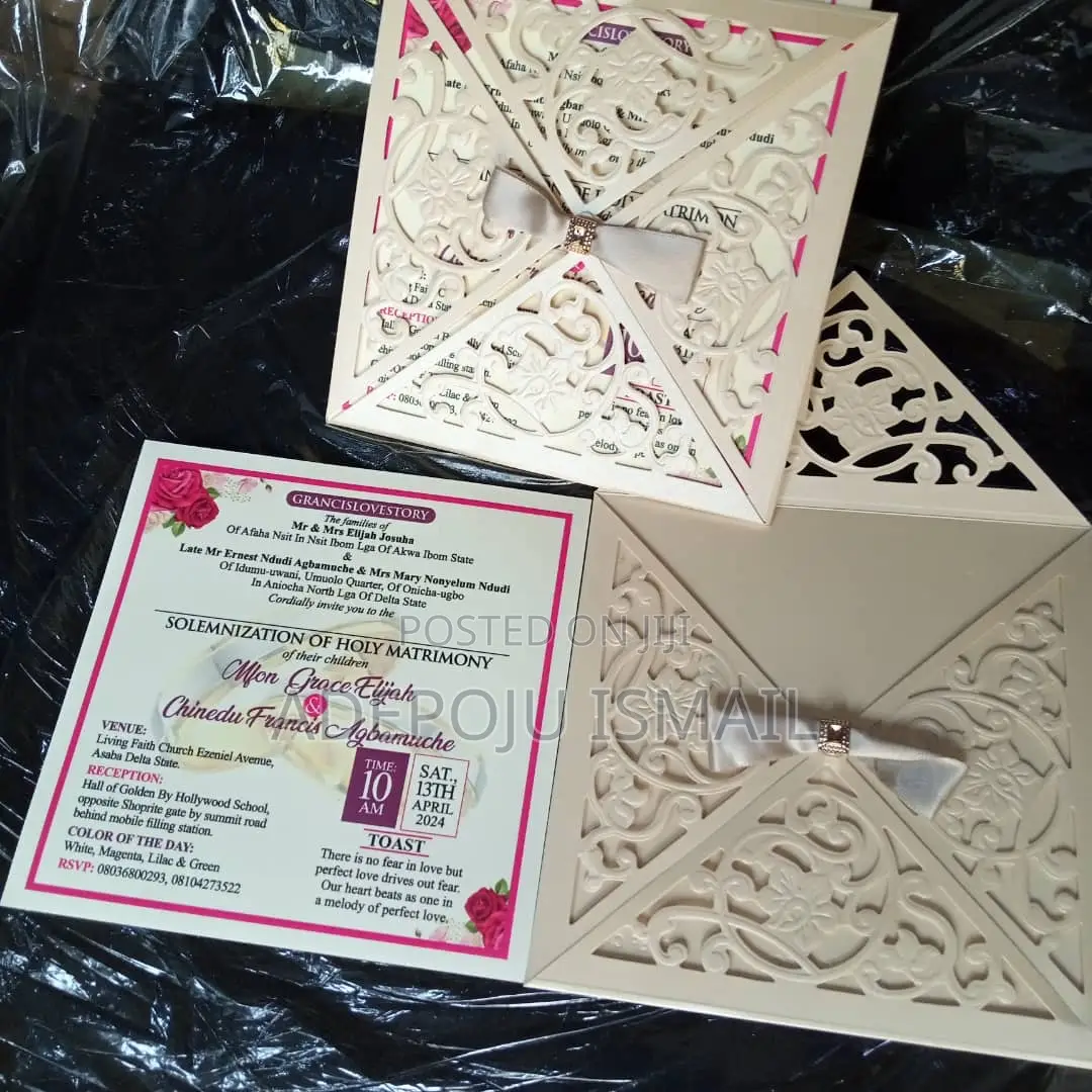 6 by 6 Wedding Invitations