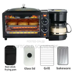 3 in 1 Breakfast Maker Oven Grill and Coffee Maker