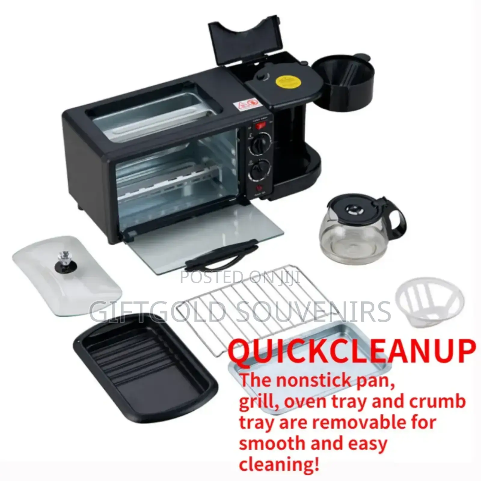 3 in 1 Breakfast Maker Oven Grill and Coffee Maker