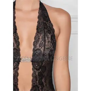Deep v Neckline Lace Nightdress