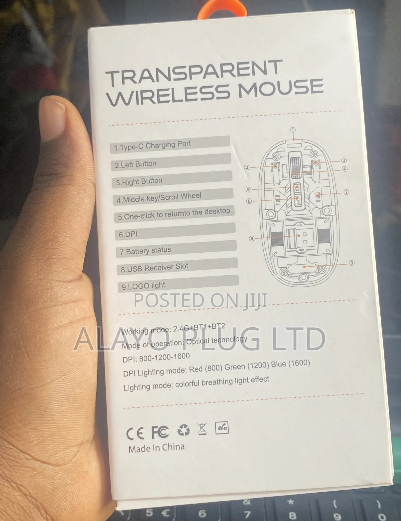 Transparent Wireless Mouse