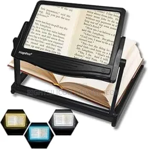 Usa Magnipros Patented 5x Led Page Magnifier With Detachable