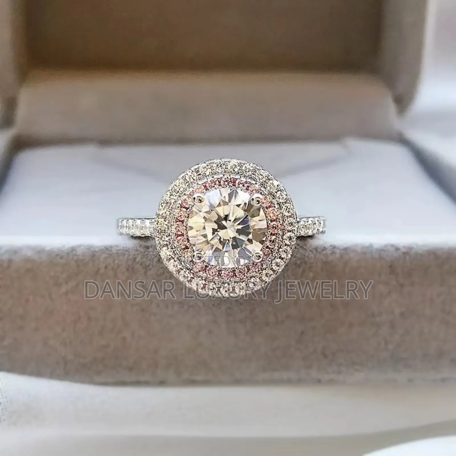 White Gold Plated 925 Proposal Ring