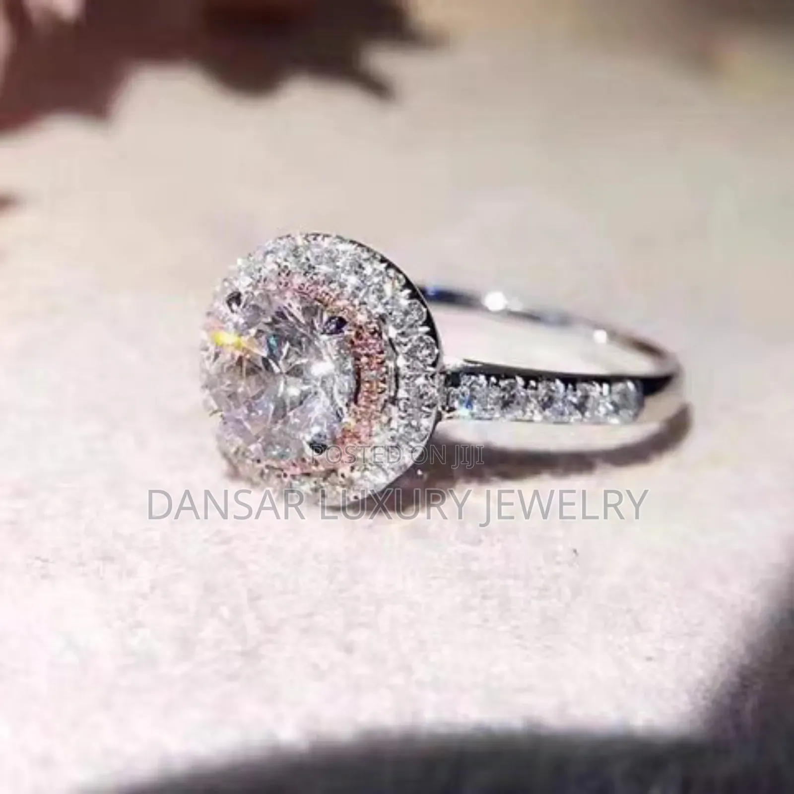 White Gold Plated 925 Proposal Ring