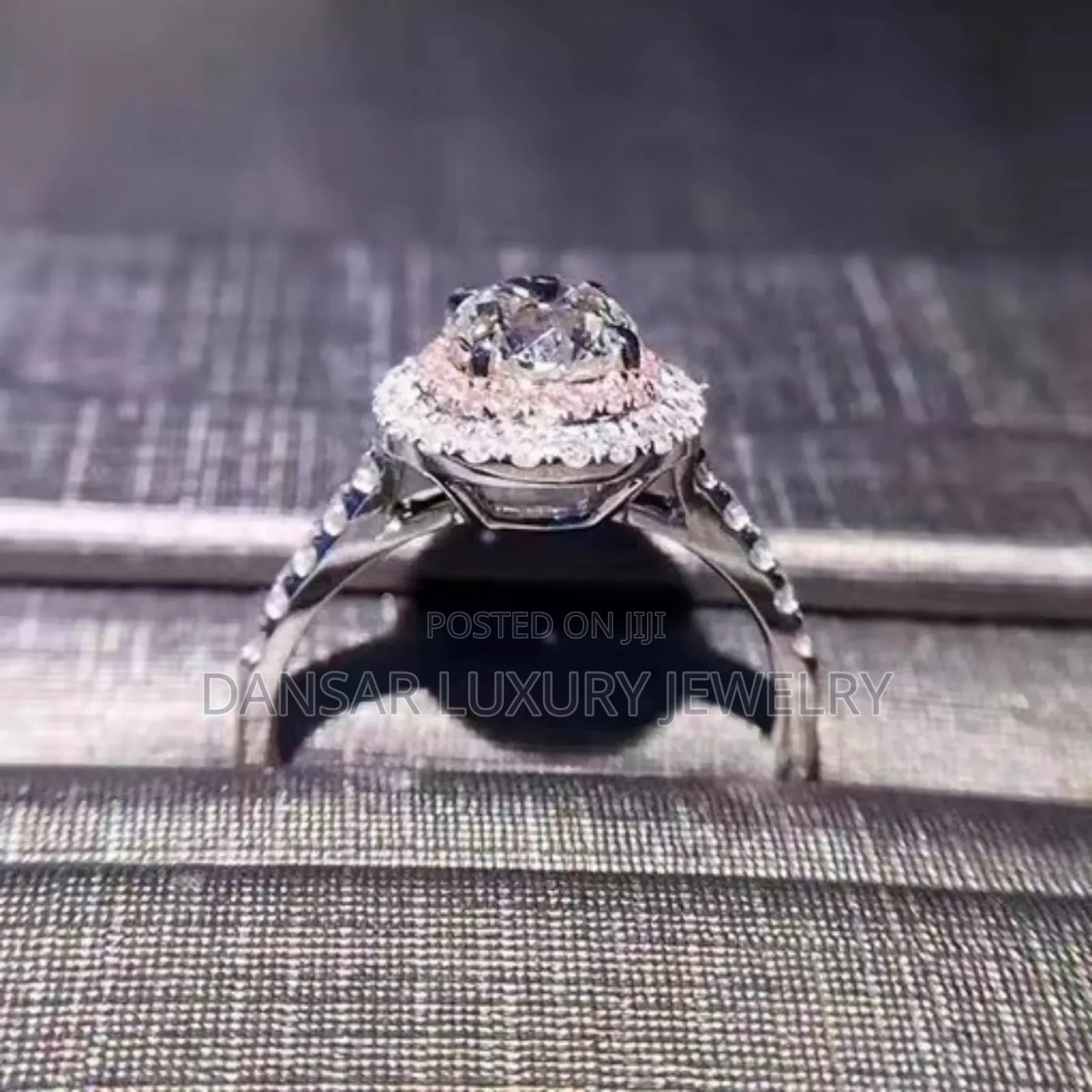 White Gold Plated 925 Proposal Ring