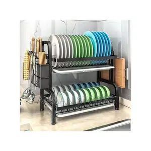 2 Tier Stainless Steel Plate Rack