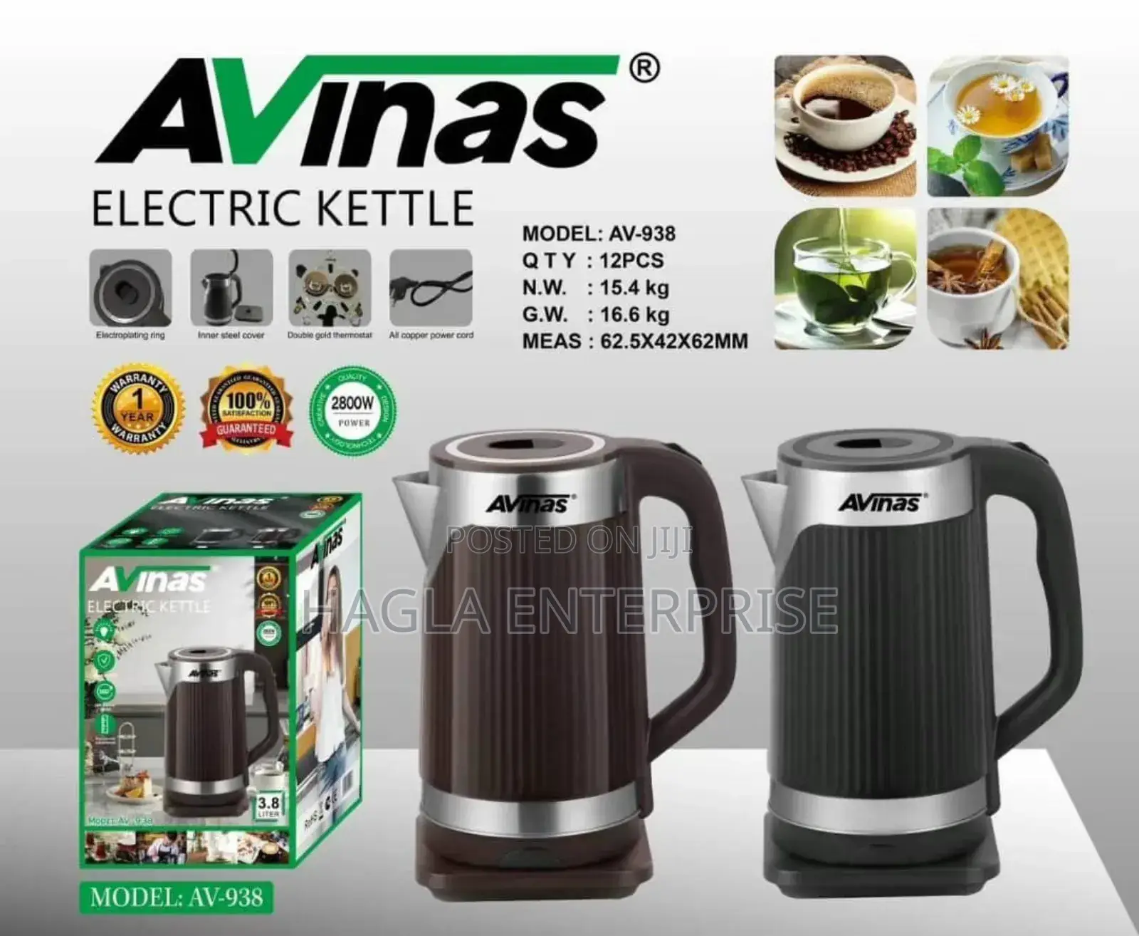 3.8l Avinas Electric Jug