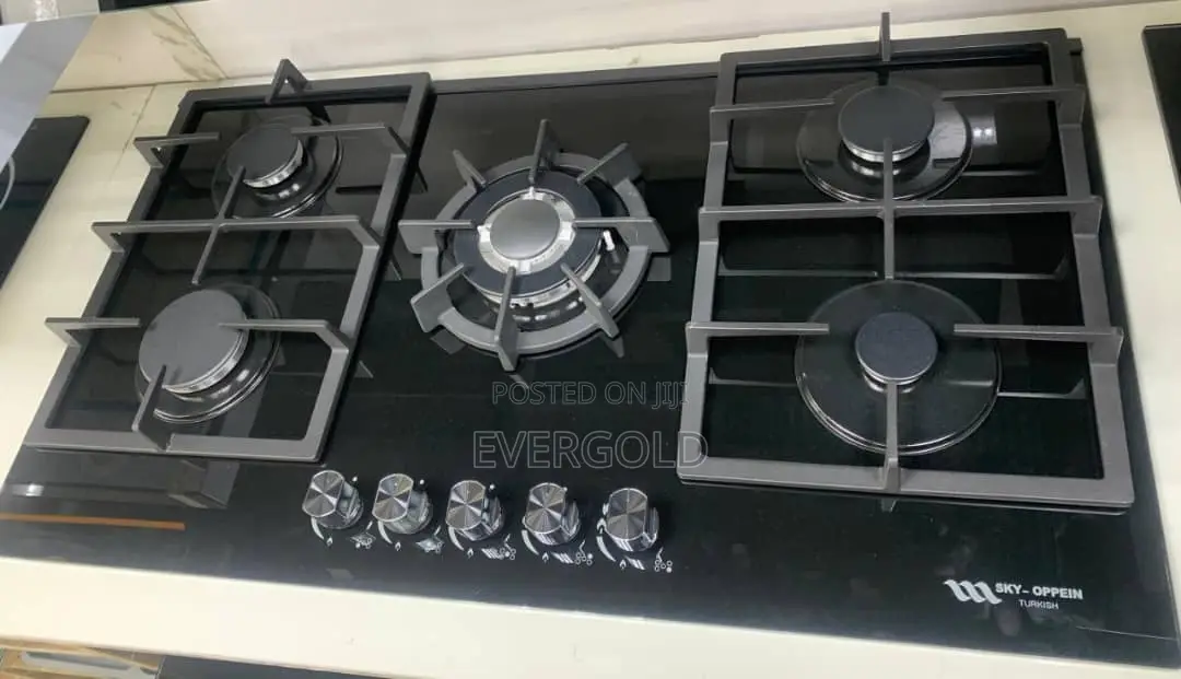 5 Burner Gas Built in Available With Complete Accessories