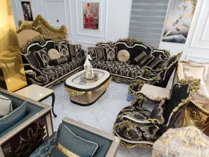 Turkish Royal Sofa and Center Table With Two Side Stool