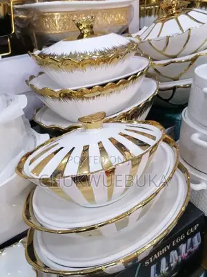 3 Set Golden Breakable Plates