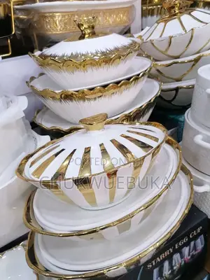 3 Set Golden Breakable Plates
