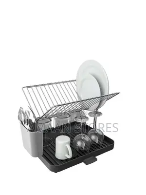 2 Tier Plate Rack With Drainer
