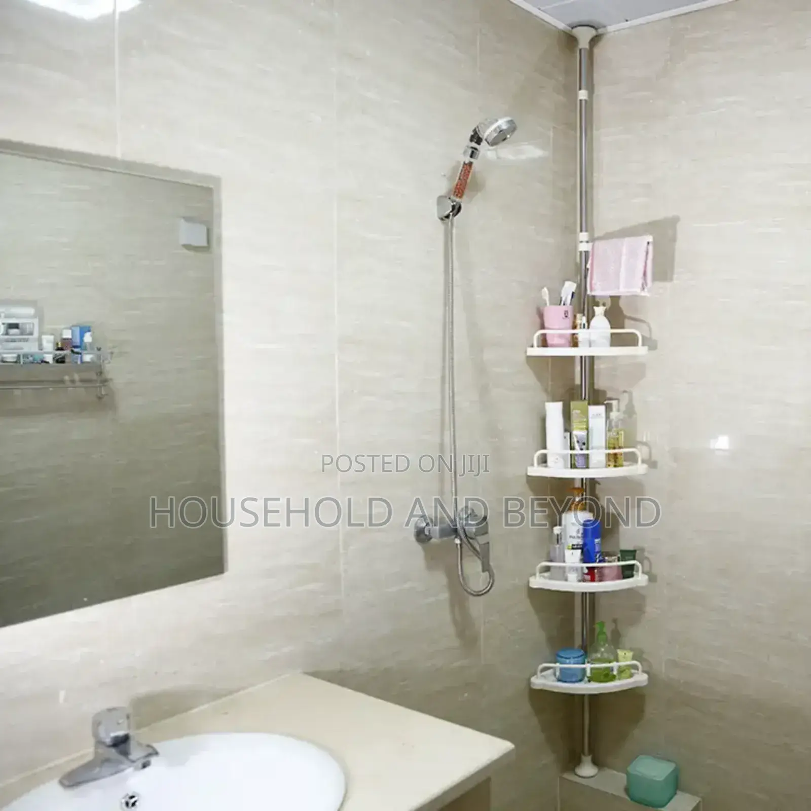 4 Layers Bathroom Corner Shelf