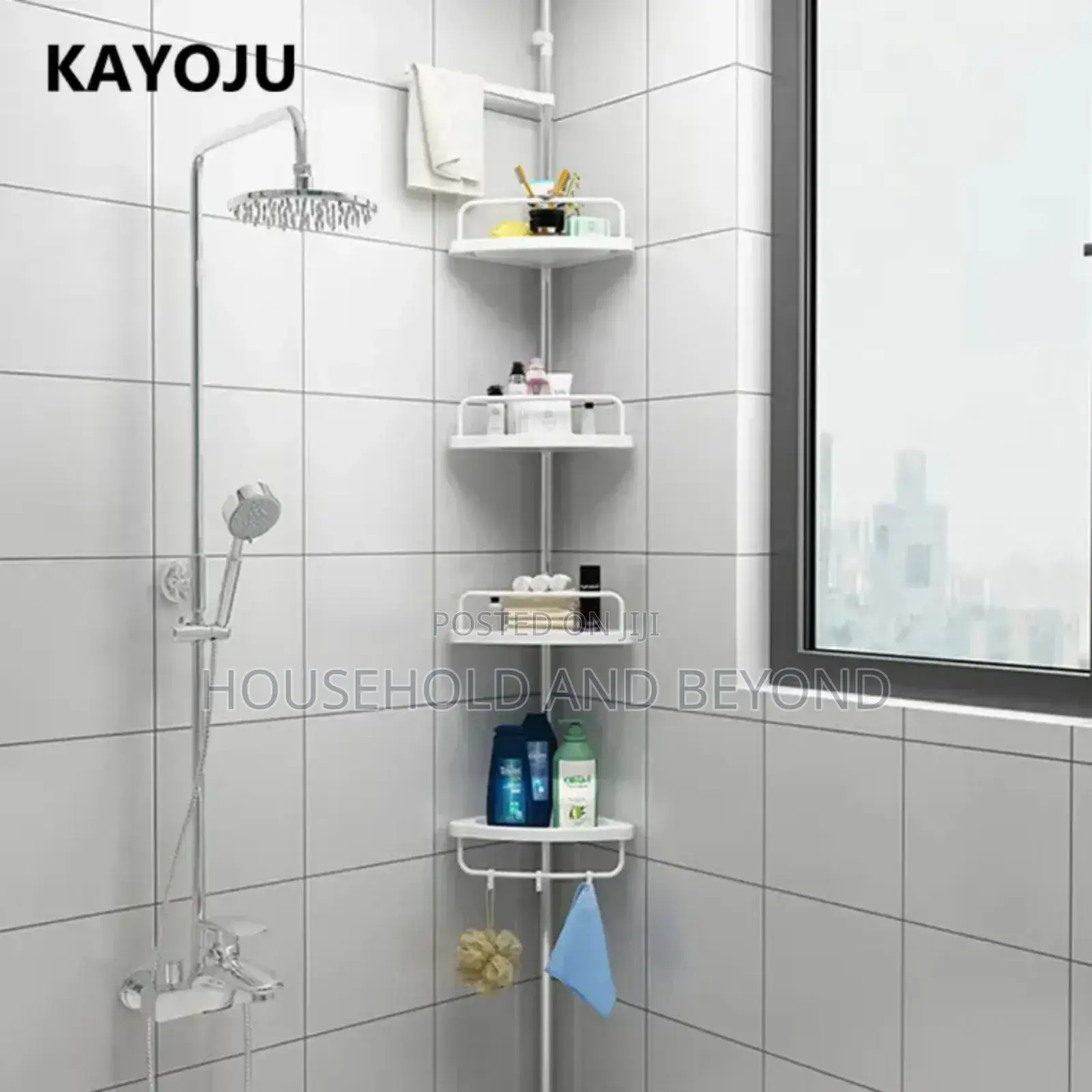 4 Layers Bathroom Corner Shelf